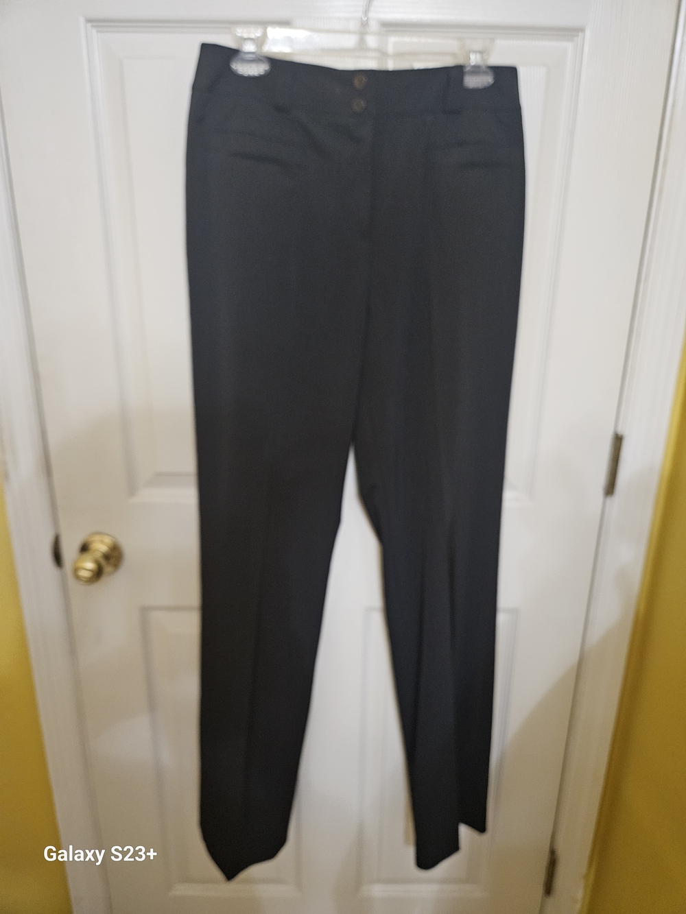 Carlisle Black Straight Leg Dress Trousers Pants Size 8